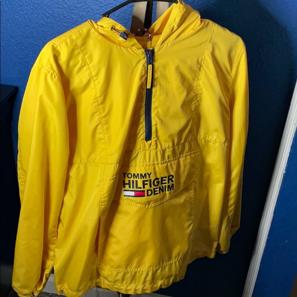 Yellow Tommy Hilfiger wind breaker